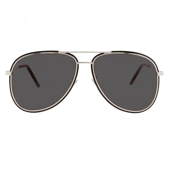 SAINT LAURENT  Fashion Unisex Black Aviator Sunglasses - Picture 1 of 8